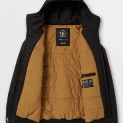 Volcom 2021-22FW Unisex Street Style Plain Cotton Oversized Jackets For Men Black X M -Volcom Sales Shop org 1007