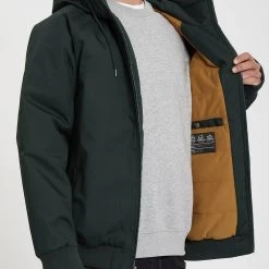 Volcom 2021-22FW Unisex Street Style Plain Cotton Oversized Jackets For Men Black X M -Volcom Sales Shop org 1013