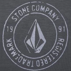 Volcom Unisex Street Style Cotton Short Sleeves Logo T-Shirts For Men Purple X M -Volcom Sales Shop org 103