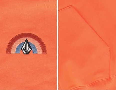 Volcom Unisex Street Style Long Sleeves Cotton Logo Hoodies For Men Orange X Xl 12 Volcom Unisex Street Style Long Sleeves Cotton Logo Hoodies For Men Orange X Xl - Image 10