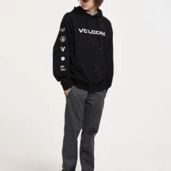 Volcom Unisex Street Style Long Sleeves Cotton Logos On The Sleeves For Men Green X Xl -Volcom Sales Shop org 1093