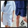 Volcom Unisex Street Style Logo Shorts For Men Navy X L -Volcom Sales Shop org 1110