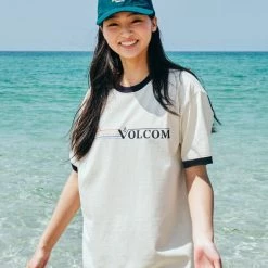 Volcom 2022 SS Unisex Plain Logo T-Shirts For Men Cream X S -Volcom Sales Shop org 1128