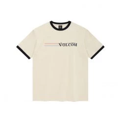 Volcom 2022 SS Unisex Plain Logo T-Shirts For Men Cream X S -Volcom Sales Shop org 1129