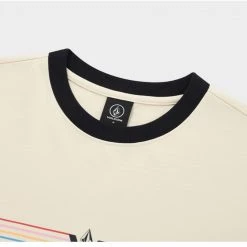 Volcom 2022 SS Unisex Plain Logo T-Shirts For Men Cream X S -Volcom Sales Shop org 1131