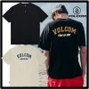 Volcom Unisex Street Style Logo T-Shirts For Women Black X S