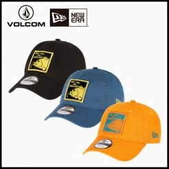 Volcom Unisex Street Style Collaboration Caps For Men Black X One Size