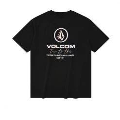 Volcom Unisex Street Style Logo T-Shirts For Women Yellow X L -Volcom Sales Shop org 1349