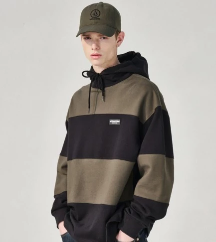 Volcom Unisex Street Style Long Sleeves Cotton Logos On The Sleeves For Men Black X M 4 Volcom Unisex Street Style Long Sleeves Cotton Logos On The Sleeves For Men Black X M - Image 2