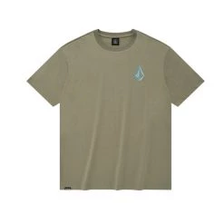 Volcom Unisex Street Style Short Sleeves Logo T-Shirts For Women Yellow X L -Volcom Sales Shop org 1425