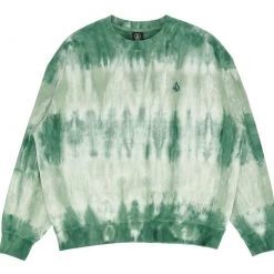 Volcom 2022 SS Crew Neck Unisex Street Style Tie-dye Long Sleeves Cotton For Men Green X S 14 Volcom 2022 SS Crew Neck Unisex Street Style Tie-dye Long Sleeves Cotton For Men Green X S -Volcom Sales Shop org 1445
