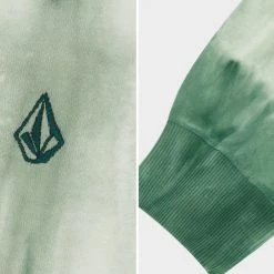 Volcom 2022 SS Crew Neck Unisex Street Style Tie-dye Long Sleeves Cotton For Men Green X S 19 Volcom 2022 SS Crew Neck Unisex Street Style Tie-dye Long Sleeves Cotton For Men Green X S -Volcom Sales Shop org 1450