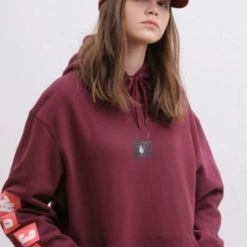 Volcom Unisex Street Style Long Sleeves Cotton Logos On The Sleeves For Men Black X Xl -Volcom Sales Shop org 1462