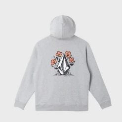 Volcom Unisex Street Style Long Sleeves Cotton Logos On The Sleeves For Men Gray X L -Volcom Sales Shop org 153