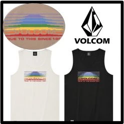 Volcom Unisex Street Style Logo Tanks & Camisoles For Women Black X S
