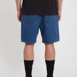 Volcom 2022 SS Plain Logo Shorts For Men Blue X 28 -Volcom Sales Shop org 1837