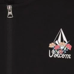 Volcom Long Sleeves Cotton Logo Hoodies & Sweatshirts For Women Black X Xs -Volcom Sales Shop org 1871