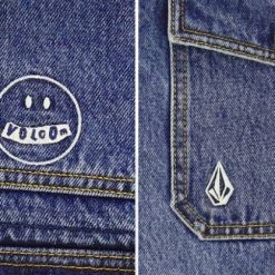 Volcom Unisex Street Style Logo Denim For Men Black X Xl -Volcom Sales Shop org 2062