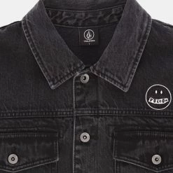 Volcom Unisex Street Style Logo Denim For Men Black X Xl -Volcom Sales Shop org 2069