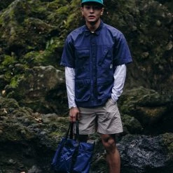 Volcom 2022 SS Unisex Logo Shirts For Men Navy X L -Volcom Sales Shop org 2090