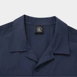 Volcom 2022 SS Unisex Logo Shirts For Men Navy X L -Volcom Sales Shop org 2094