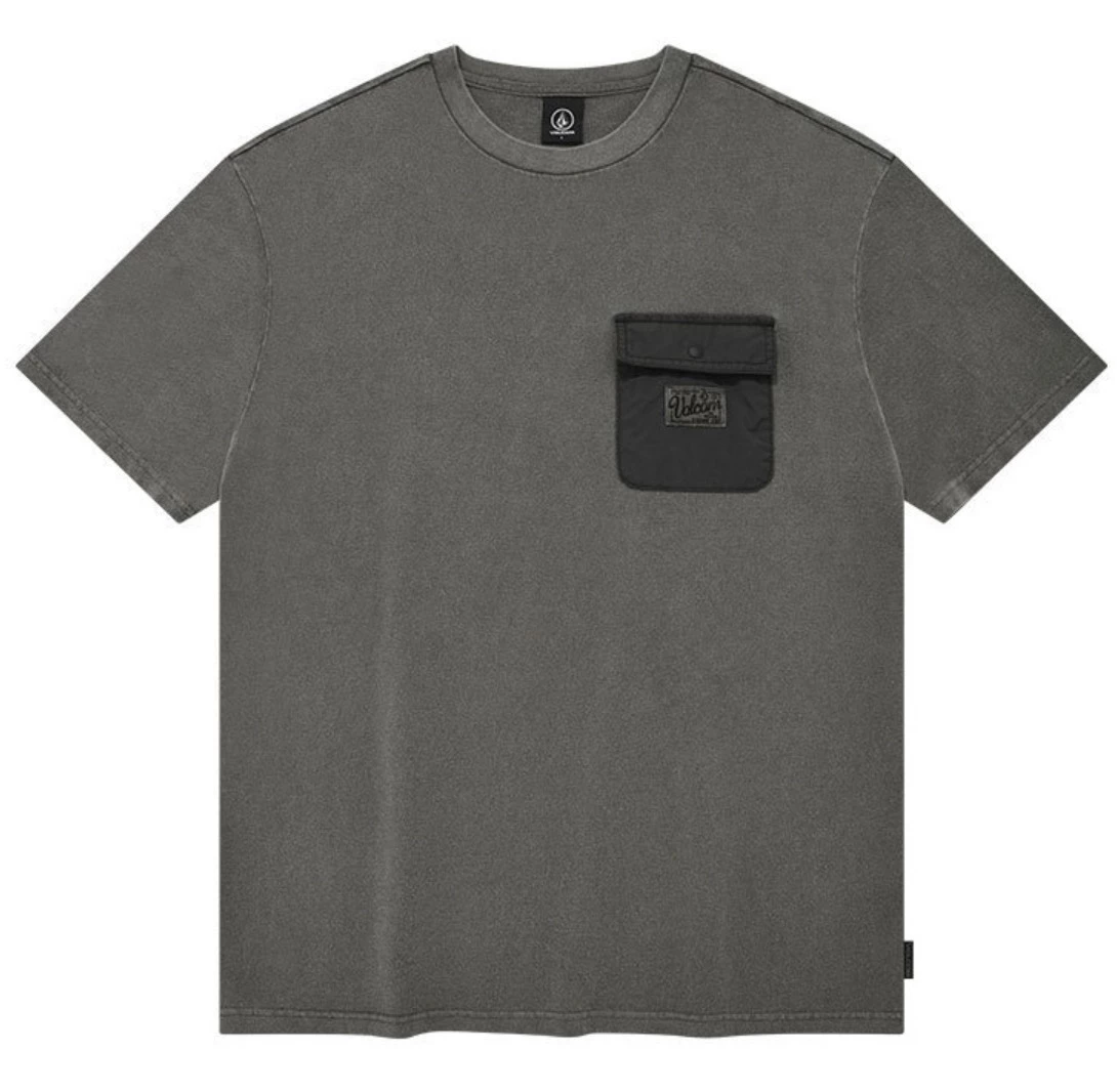 Volcom Unisex Street Style Logo T-Shirts For Women Khaki X M 9 Volcom Unisex Street Style Logo T-Shirts For Women Khaki X M - Image 7