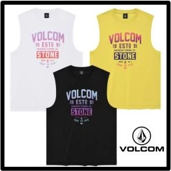 Volcom Unisex Street Style Logo T-Shirts For Men White X M