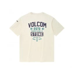 Volcom 2022 SS Unisex Logo T-Shirts For Men Cream X Xl -Volcom Sales Shop org 2179