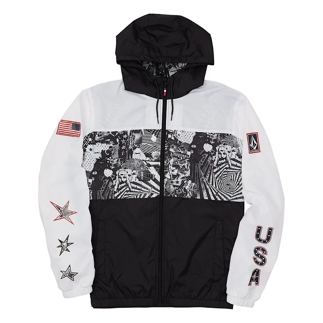 Volcom Star Unisex Street Style Long Sleeves Plain Logo Hoodies For Men Black/white X M 4 Volcom Star Unisex Street Style Long Sleeves Plain Logo Hoodies For Men Black/white X M - Image 2