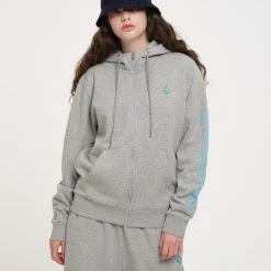 Volcom Unisex Long Sleeves Plain Cotton Logos On The Sleeves Logo For Men Gray X L -Volcom Sales Shop org 2190