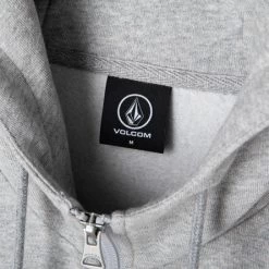 Volcom Unisex Long Sleeves Plain Cotton Logos On The Sleeves Logo For Men Gray X L -Volcom Sales Shop org 2195