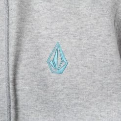 Volcom Unisex Long Sleeves Plain Cotton Logos On The Sleeves Logo For Men Gray X L -Volcom Sales Shop org 2196