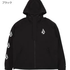 Volcom 2021-22FW Short Unisex Street Style Logo Jackets For Men Black X M -Volcom Sales Shop org 2216