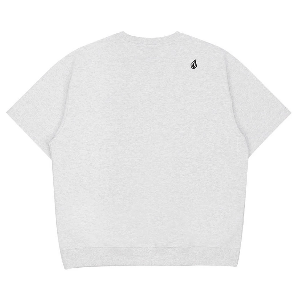 Volcom Unisex Street Style Cotton Short Sleeves Logo Sweatshirts For Men Ice Grey X M 6 Volcom Unisex Street Style Cotton Short Sleeves Logo Sweatshirts For Men Ice Grey X M - Image 4