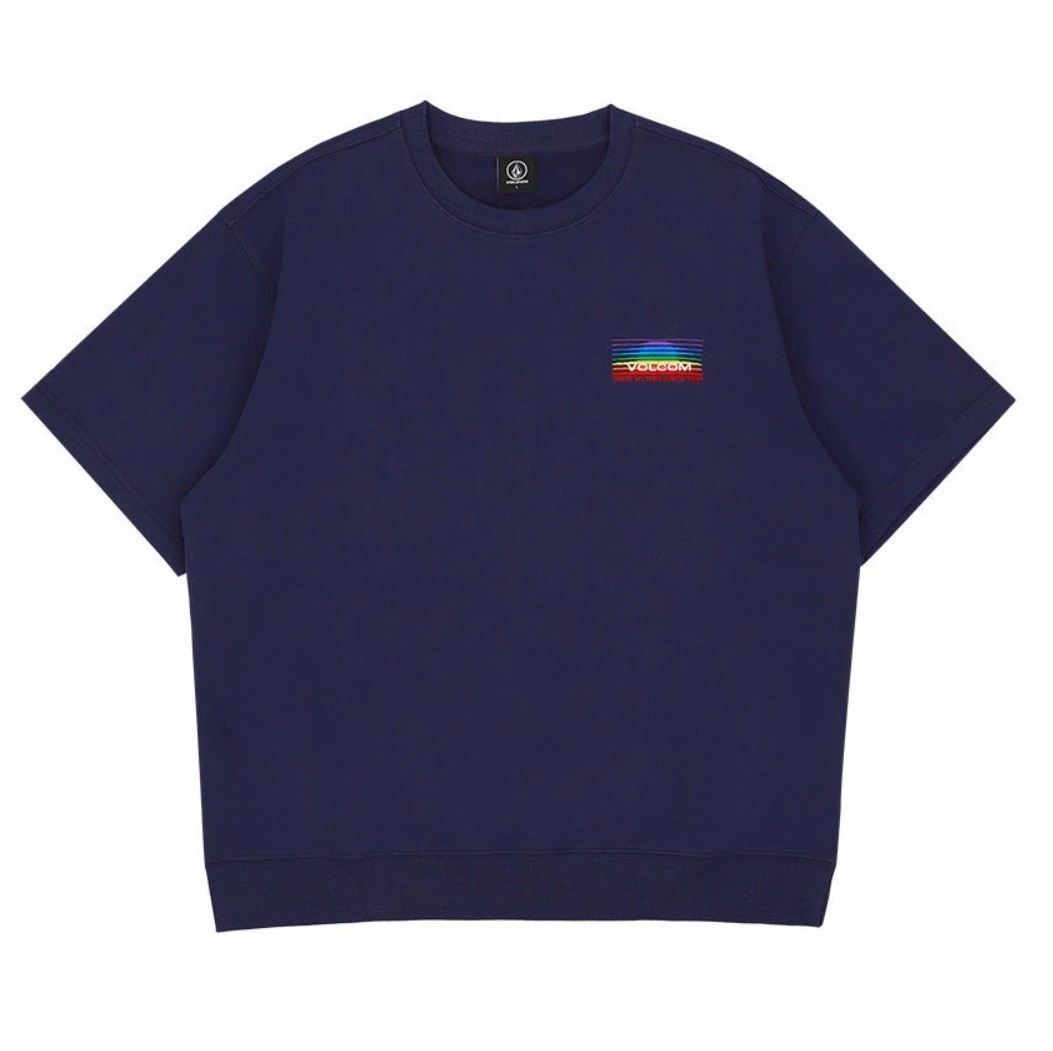 Volcom Unisex Street Style Cotton Short Sleeves Logo Sweatshirts For Men Ice Grey X M 10 Volcom Unisex Street Style Cotton Short Sleeves Logo Sweatshirts For Men Ice Grey X M - Image 8