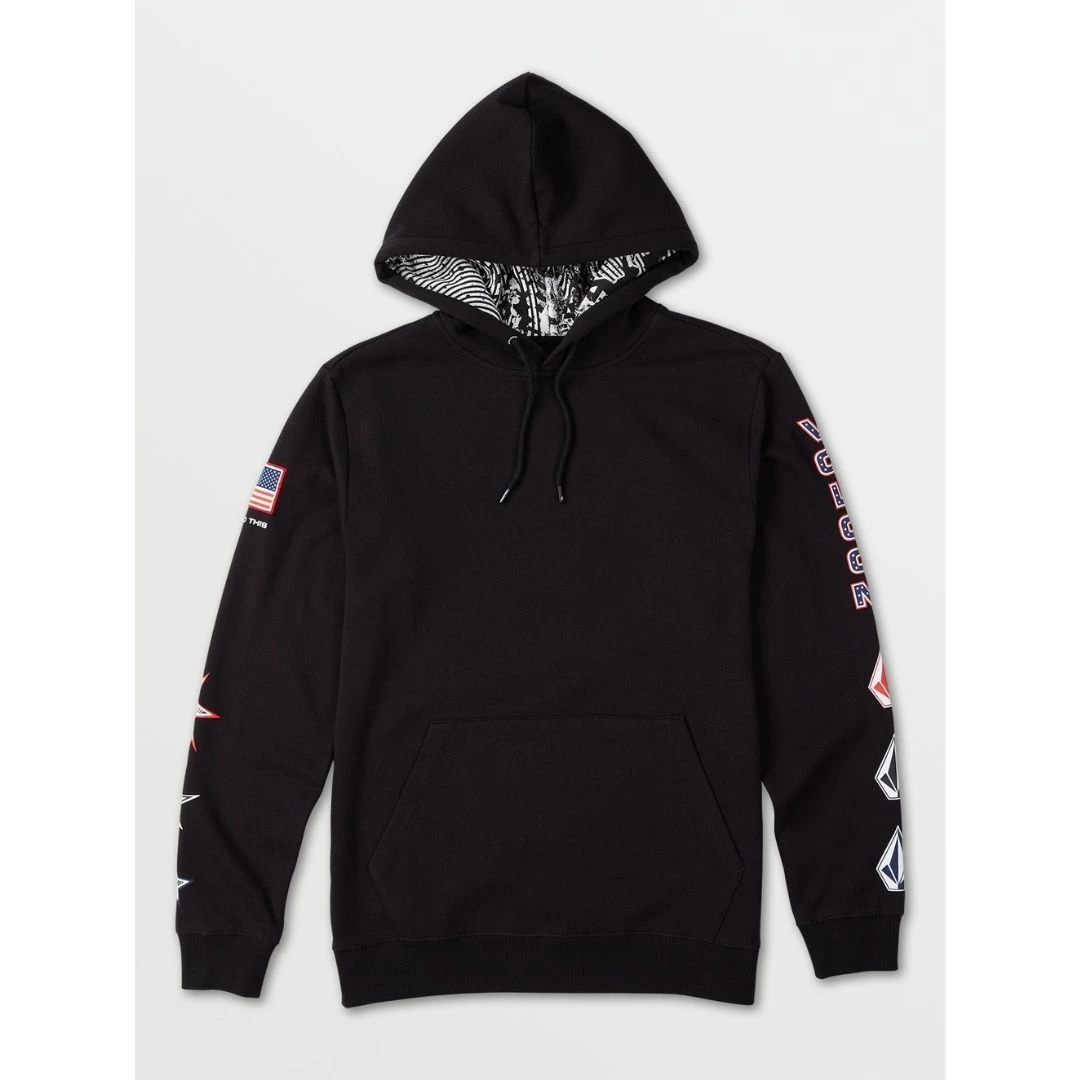 Volcom 2022-23FW Pullovers Street Style Long Sleeves Cotton For Men Black X S 5 Volcom 2022-23FW Pullovers Street Style Long Sleeves Cotton For Men Black X S - Image 3