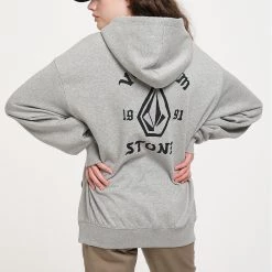 Volcom Pullovers Unisex Street Style Long Sleeves Plain Oversized For Men Black X L -Volcom Sales Shop org 2277