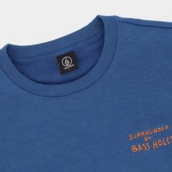 Volcom Crew Neck Unisex Street Style Long Sleeves Cotton Logo For Men Black X M -Volcom Sales Shop org 2284