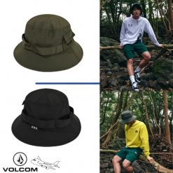 Volcom 2022 SS Unisex Bucket Hats Wide-brimmed Hats For Men Khaki X S