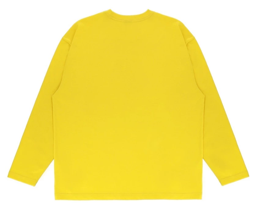 Volcom Unisex U-Neck Long Sleeves Cotton Long Sleeve T-shirt Logo For Men Yellow X L 7 Volcom Unisex U-Neck Long Sleeves Cotton Long Sleeve T-shirt Logo For Men Yellow X L - Image 5