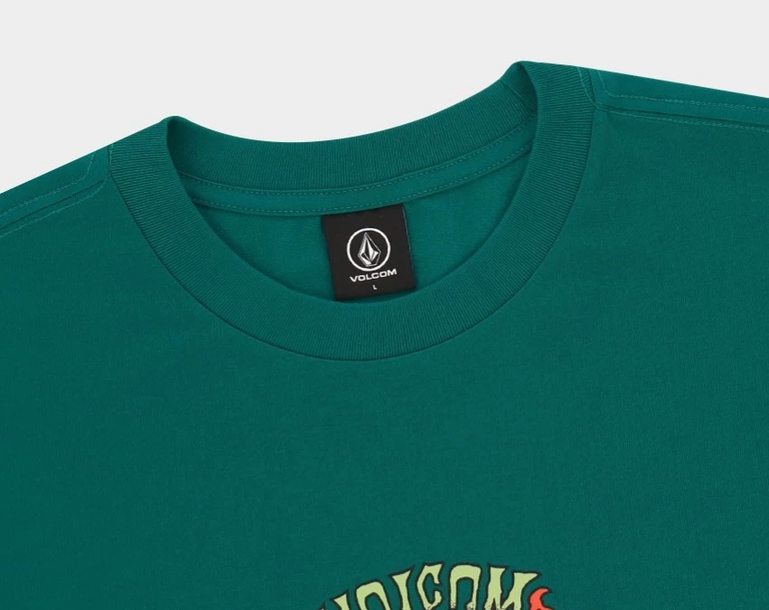 Volcom Unisex U-Neck Long Sleeves Cotton Long Sleeve T-shirt Logo For Men Yellow X L 10 Volcom Unisex U-Neck Long Sleeves Cotton Long Sleeve T-shirt Logo For Men Yellow X L - Image 8