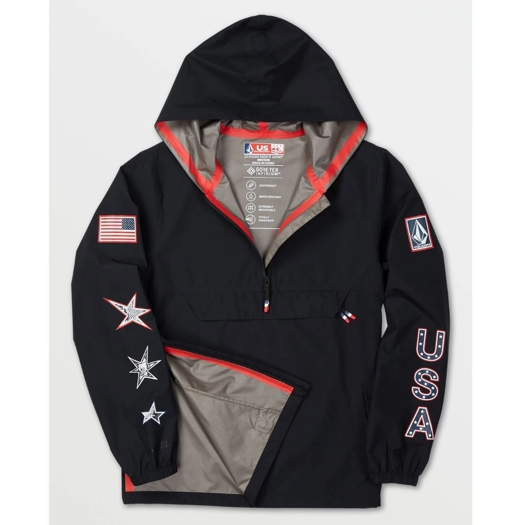 Volcom 2022-23FW Short Logo Anorak Jackets Jackets For Men Black X M (*inventory Check Required) 7 Volcom 2022-23FW Short Logo Anorak Jackets Jackets For Men Black X M (*inventory Check Required) - Image 5