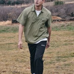 Volcom 2022 SS Unisex Logo T-Shirts For Men L.khaki X S -Volcom Sales Shop org 2393