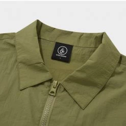 Volcom 2022 SS Unisex Logo T-Shirts For Men L.khaki X S -Volcom Sales Shop org 2397