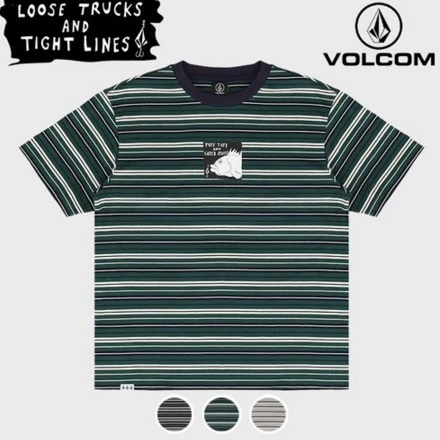 Volcom Unisex U-Neck Cotton Short Sleeves Logo T-Shirts For Men Gray X S 3 Volcom Unisex U-Neck Cotton Short Sleeves Logo T-Shirts For Men Gray X S