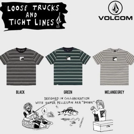 Volcom Unisex U-Neck Cotton Short Sleeves Logo T-Shirts For Men Gray X S 4 Volcom Unisex U-Neck Cotton Short Sleeves Logo T-Shirts For Men Gray X S - Image 2