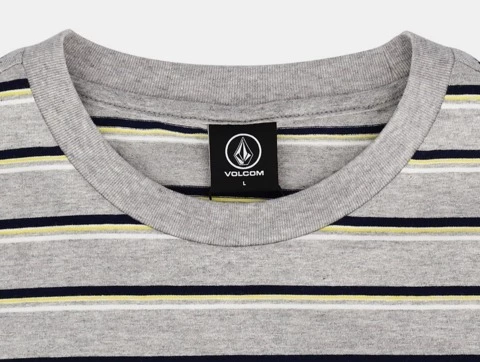 Volcom Unisex U-Neck Cotton Short Sleeves Logo T-Shirts For Men Gray X S 10 Volcom Unisex U-Neck Cotton Short Sleeves Logo T-Shirts For Men Gray X S - Image 8