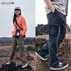 Volcom 2022 SS Unisex Street Style Cotton Logo Bottoms For Men Black X S