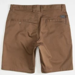 Volcom 2022 SS Blended Fabrics Bi-color Plain Cotton Khaki Logo Shorts For Men Chocolate X 38 13 Volcom 2022 SS Blended Fabrics Bi-color Plain Cotton Khaki Logo Shorts For Men Chocolate X 38 -Volcom Sales Shop org 2638