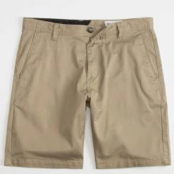 Volcom 2022 SS Blended Fabrics Bi-color Plain Cotton Khaki Logo Shorts For Men Chocolate X 38 14 Volcom 2022 SS Blended Fabrics Bi-color Plain Cotton Khaki Logo Shorts For Men Chocolate X 38 -Volcom Sales Shop org 2639